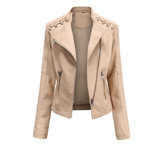 Chaqueta de piel sintética Vera para mujer | Look de cuero de lujo, multicolor