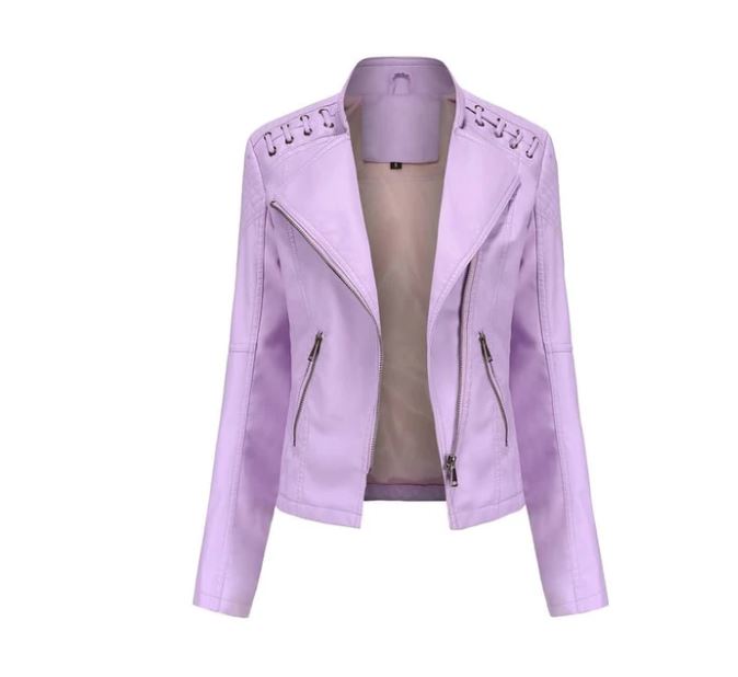 Chaqueta de piel sintética Vera para mujer | Look de cuero de lujo, multicolor