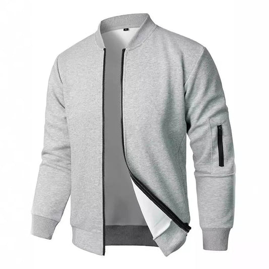 Robin – Chaqueta para hombre con cremallera continua y cuello alto