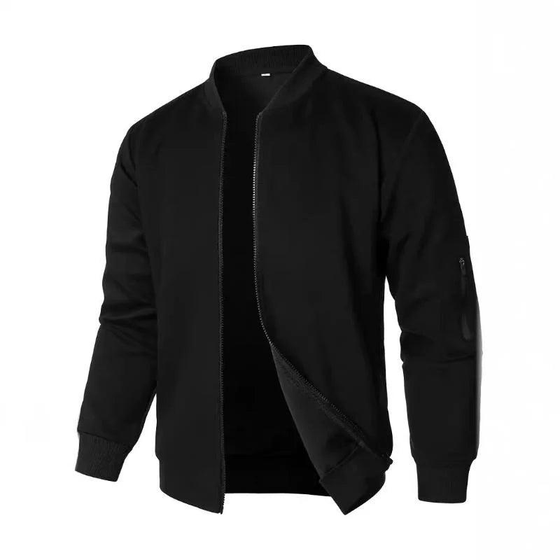 Robin – Chaqueta para hombre con cremallera continua y cuello alto