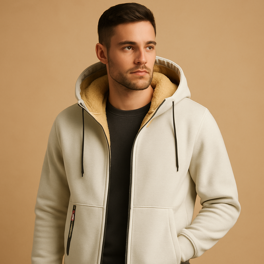 Koert Hoodie met Rits Voor Heren | Warme Stof, Dagelijks Comfort