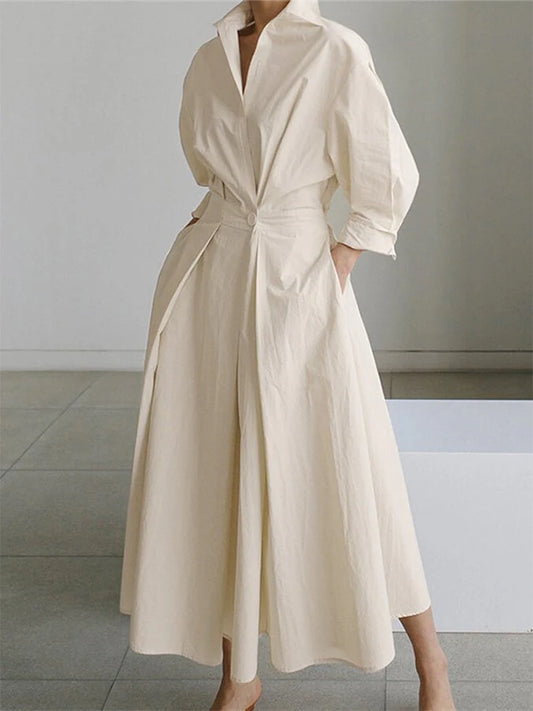 Lisa – Vestido Maxi con Escote Profundo para Dama