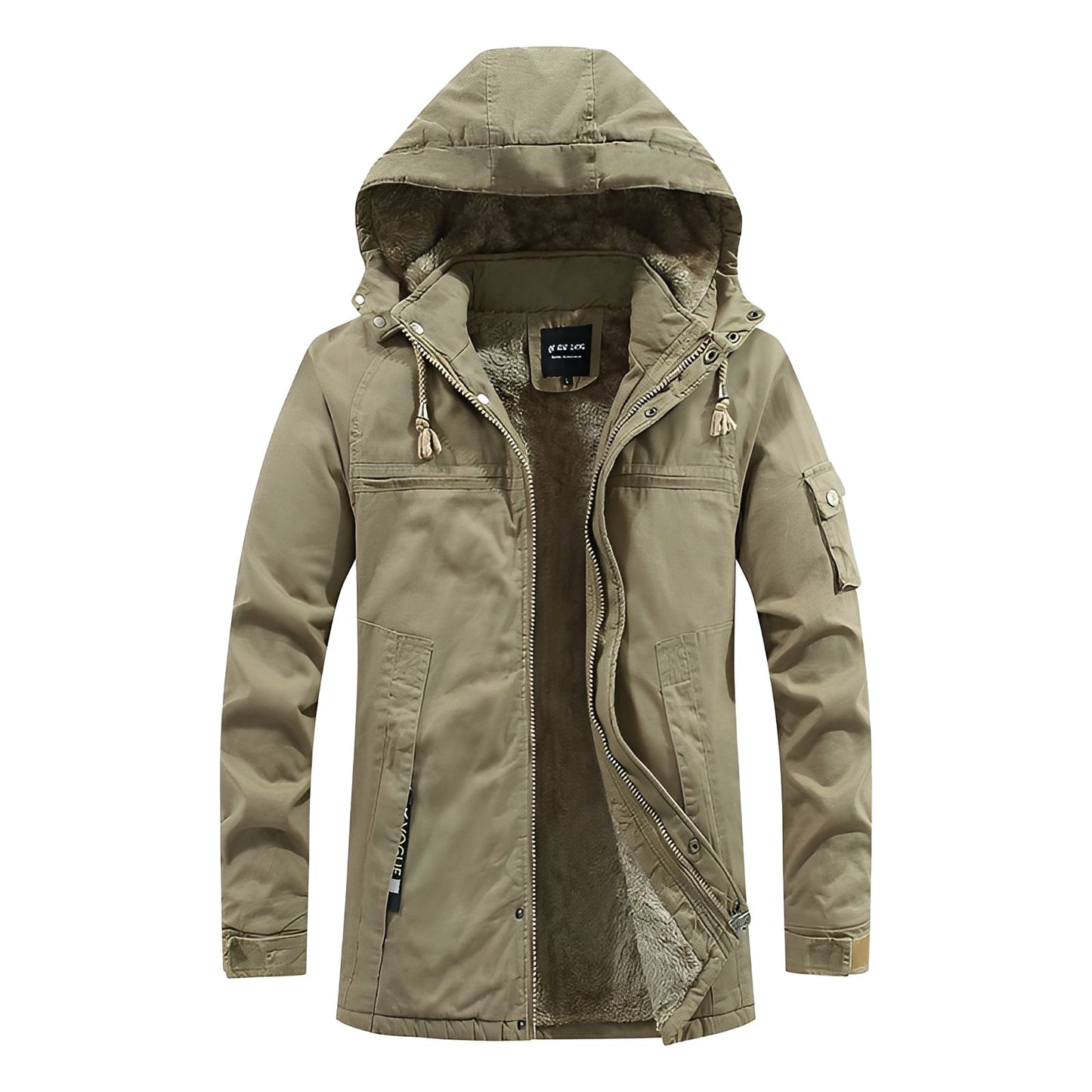 Jasper Heren Abrigo de Invierno | Diseño Acolchado, Con Capucha