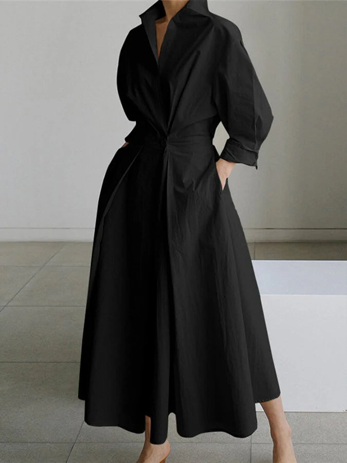 Lisa – Maxi Jurk Met Diepe Halsuitsnijding Voor Dames