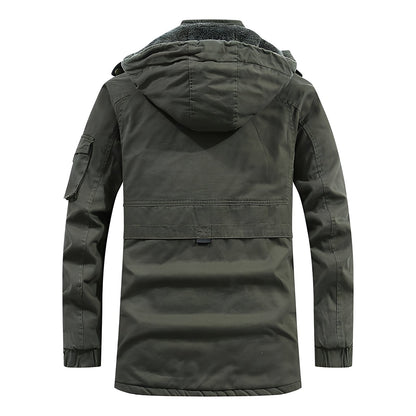 Jasper Heren Abrigo de Invierno | Diseño Acolchado, Con Capucha