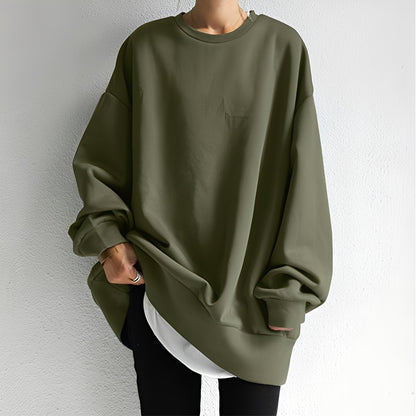 Amira Suéter de Mujer | Corte Oversized, Cuello Redondo