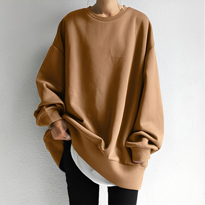 Amira Suéter de Mujer | Corte Oversized, Cuello Redondo