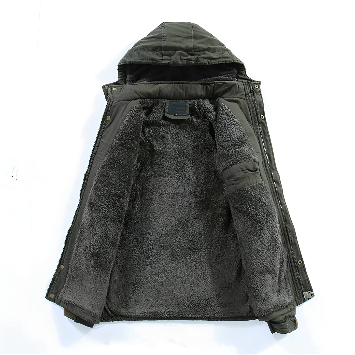 Jasper Heren Abrigo de Invierno | Diseño Acolchado, Con Capucha