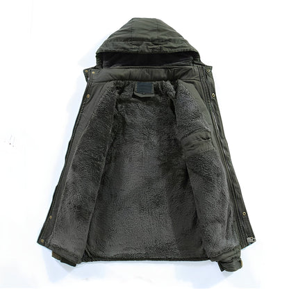 Jasper Heren Abrigo de Invierno | Diseño Acolchado, Con Capucha