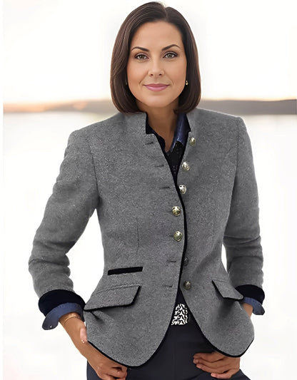 Marceline Dames Abrigo | Elegante, Muchos botones