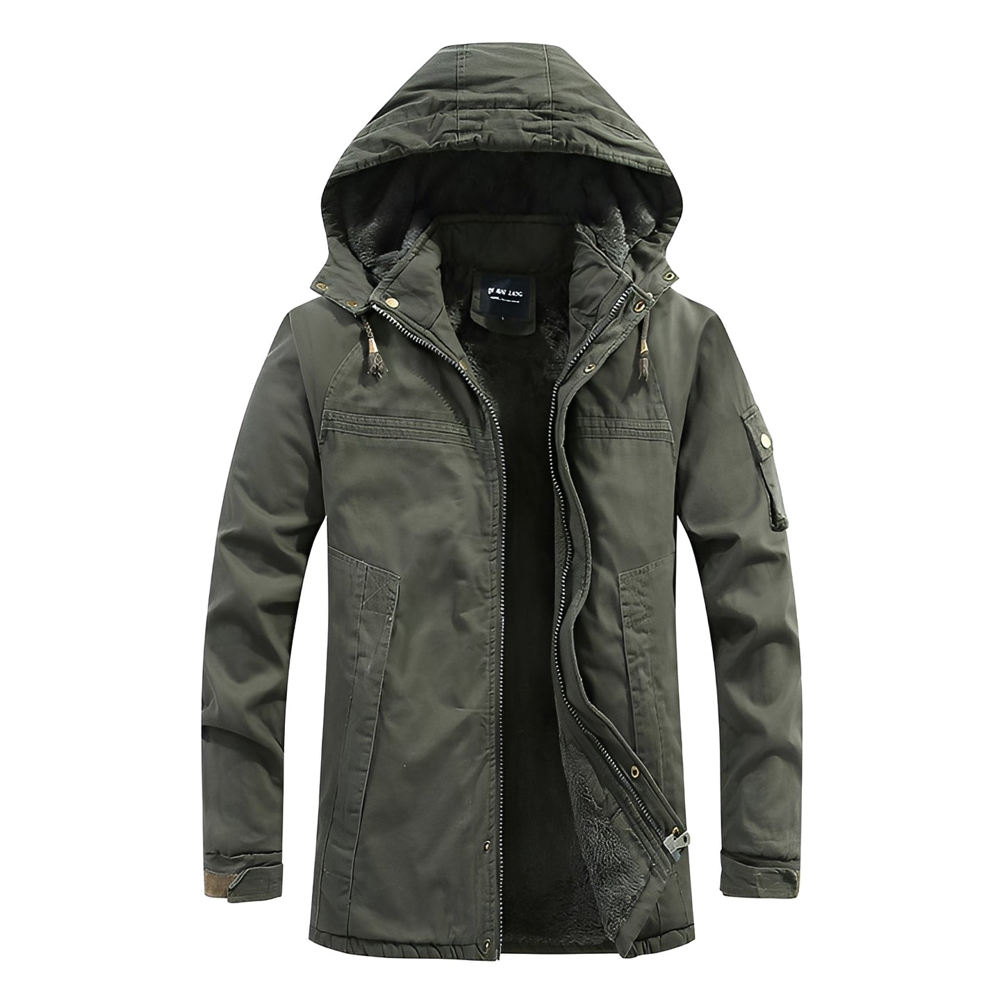 Jasper Heren Abrigo de Invierno | Diseño Acolchado, Con Capucha