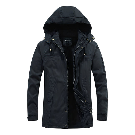 Jasper Heren Abrigo de Invierno | Diseño Acolchado, Con Capucha