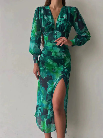 Anne – Elegante Jurk Met Lange Mouwen Voor Dames