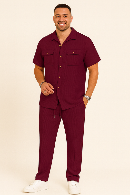 Axoro Unisex Vrijetijdset | Met Borstzakken en Joggerbroek