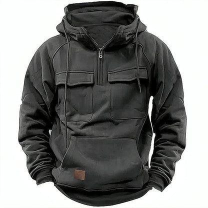 Alvaro | Hoodie met voering van katoenmix