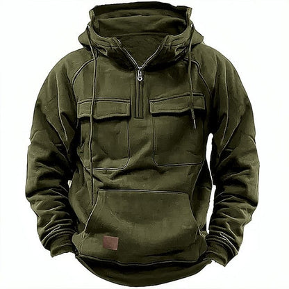 Alvaro | Hoodie met voering van katoenmix