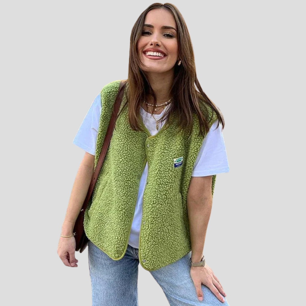 Anna | Stijlvol bodywarmer vest met knopen 0