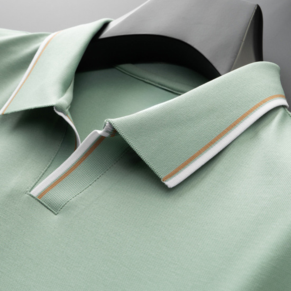 Velorio Heren Camiseta Polo de Seda – Transpirable, Lavable, Ajuste Elegante