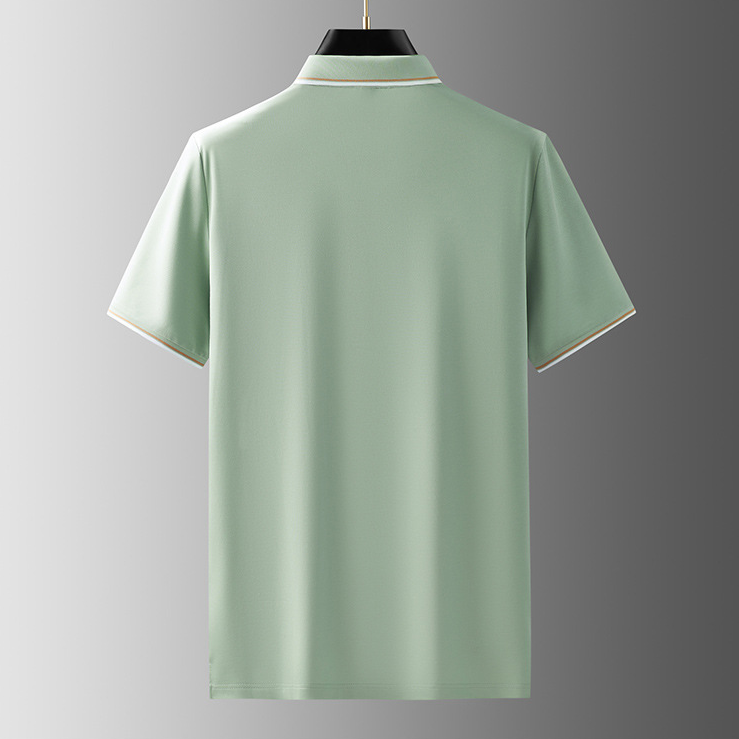 Velorio Heren Camiseta Polo de Seda – Transpirable, Lavable, Ajuste Elegante