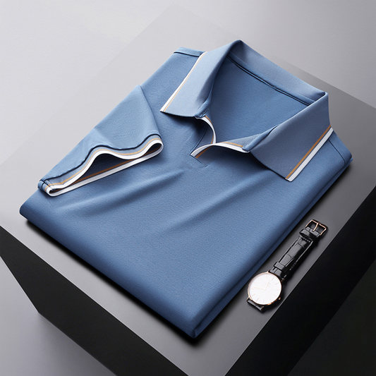 Velorio Heren Camiseta Polo de Seda – Transpirable, Lavable, Ajuste Elegante