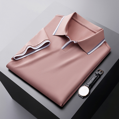 Velorio Heren Camiseta Polo de Seda – Transpirable, Lavable, Ajuste Elegante