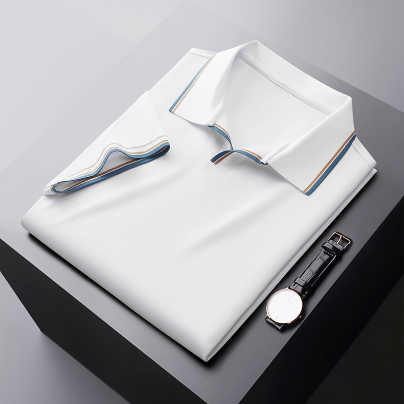 Velorio Heren Camiseta Polo de Seda – Transpirable, Lavable, Ajuste Elegante