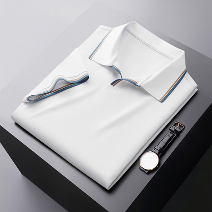 Velorio Heren Camiseta Polo de Seda – Transpirable, Lavable, Ajuste Elegante
