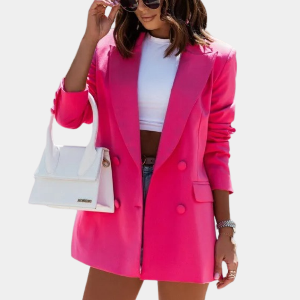 Brenza Dames Blazer | Elegante Zwarte Blazer, Comfortabel en Veelzijdig
