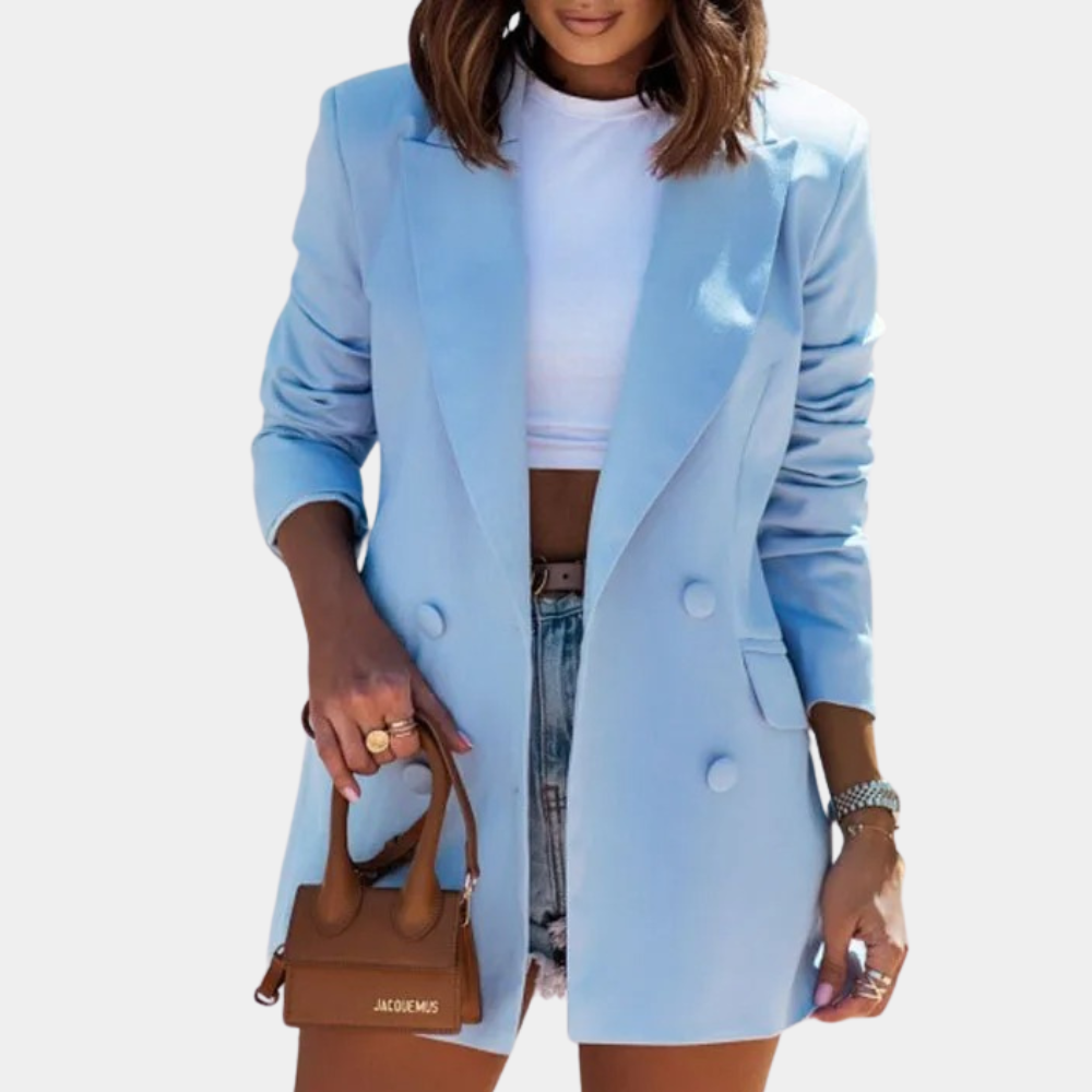 Brenza Dames Blazer | Elegante Zwarte Blazer, Comfortabel en Veelzijdig