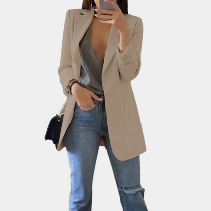 Belloura Blazer para Mujer | Blazer Largo Negro para Cada Ocasión