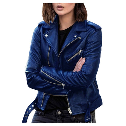 Bravura Dames Bikerjacke | Lichte Casual Zipperjacke