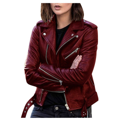 Bravura Dames Bikerjacke | Lichte Casual Zipperjacke