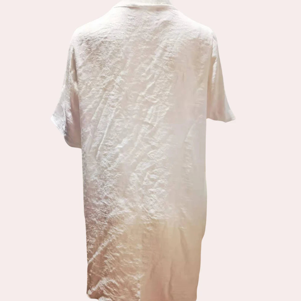 Kailyn Dames Vestido de Verano – Vestido Midi con Estampado y Cintura Ajustada