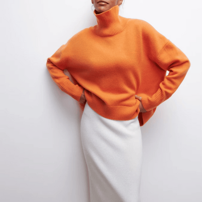 Carmelle | Suéter de Cuello Alto para Mujeres - Estilo Lujoso y Cómodo