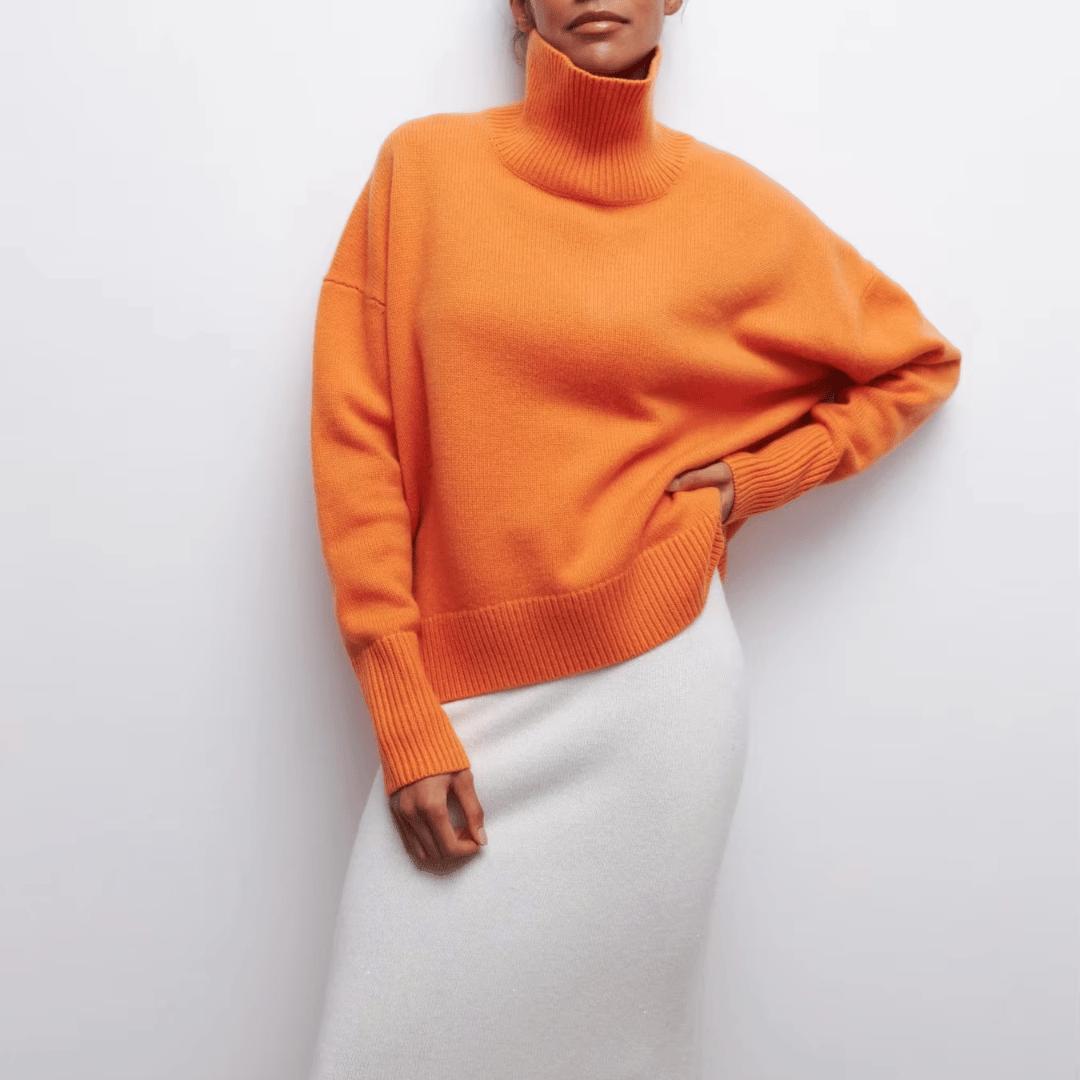 Carmelle | Suéter de Cuello Alto para Mujeres - Estilo Lujoso y Cómodo