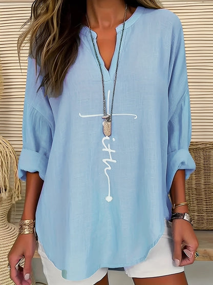 Blusa para Dama Carmen | Lino Ligero, Uso Casual