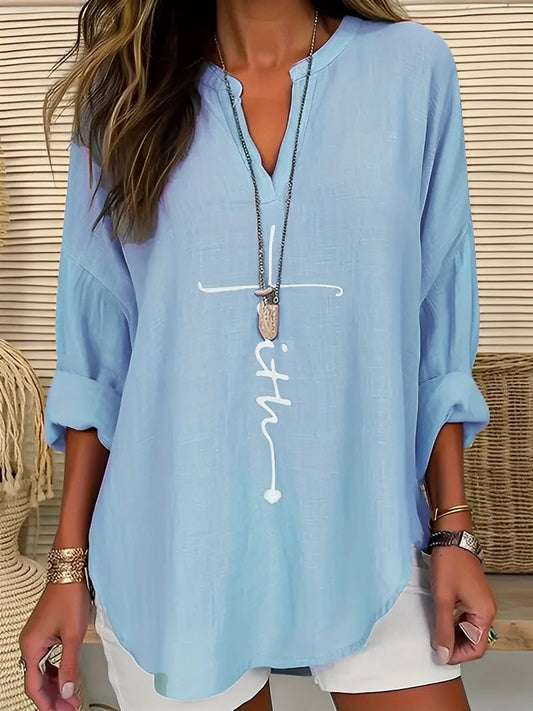 Blusa para Dama Carmen | Lino Ligero, Uso Casual