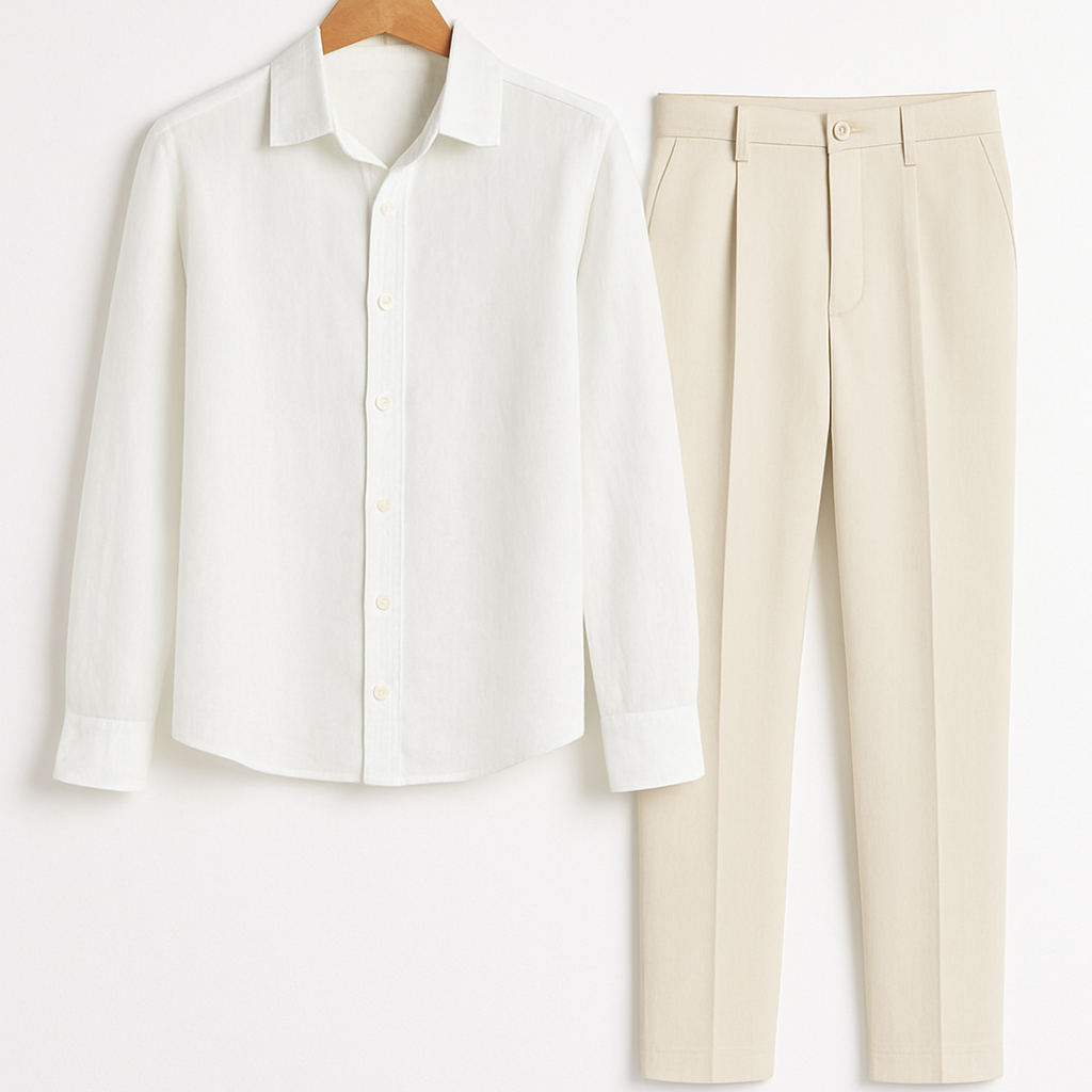 Callen Heren Set Estiva | Lino Leggero, Casual