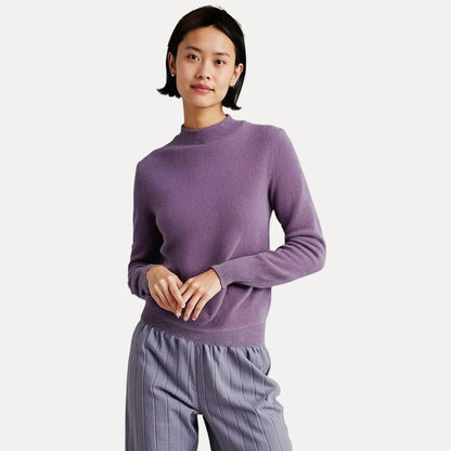 Camirol | Suéter de Lana para Mujer - Suéter de Lana Tejido con Cuello Redondo