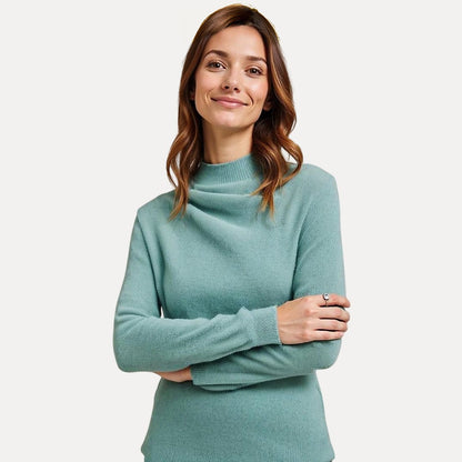 Camirol | Suéter de Lana para Mujer - Suéter de Lana Tejido con Cuello Redondo