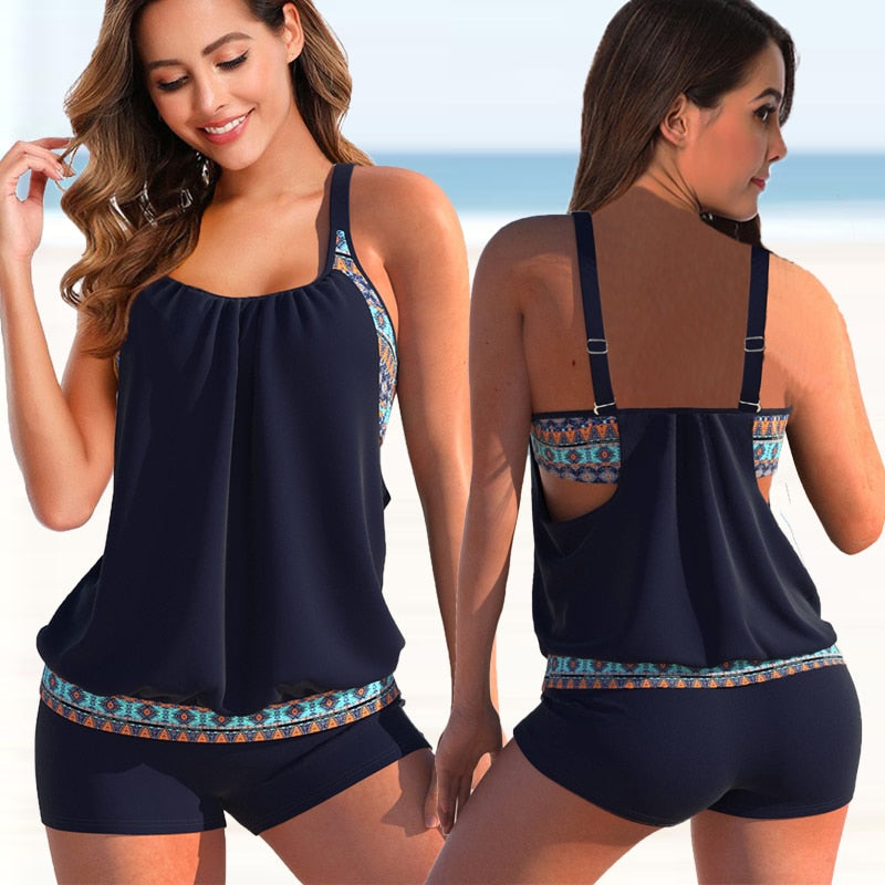 Dazari Curve Dames Tankini | Rekbaar, Elegant en Comfortabel – Grote Maten Beschikbaar