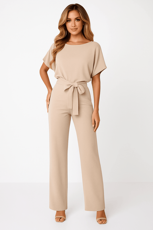 Elva | Mono negro con cinturilla ajustable