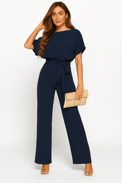 Elva | Mono negro con cinturilla ajustable