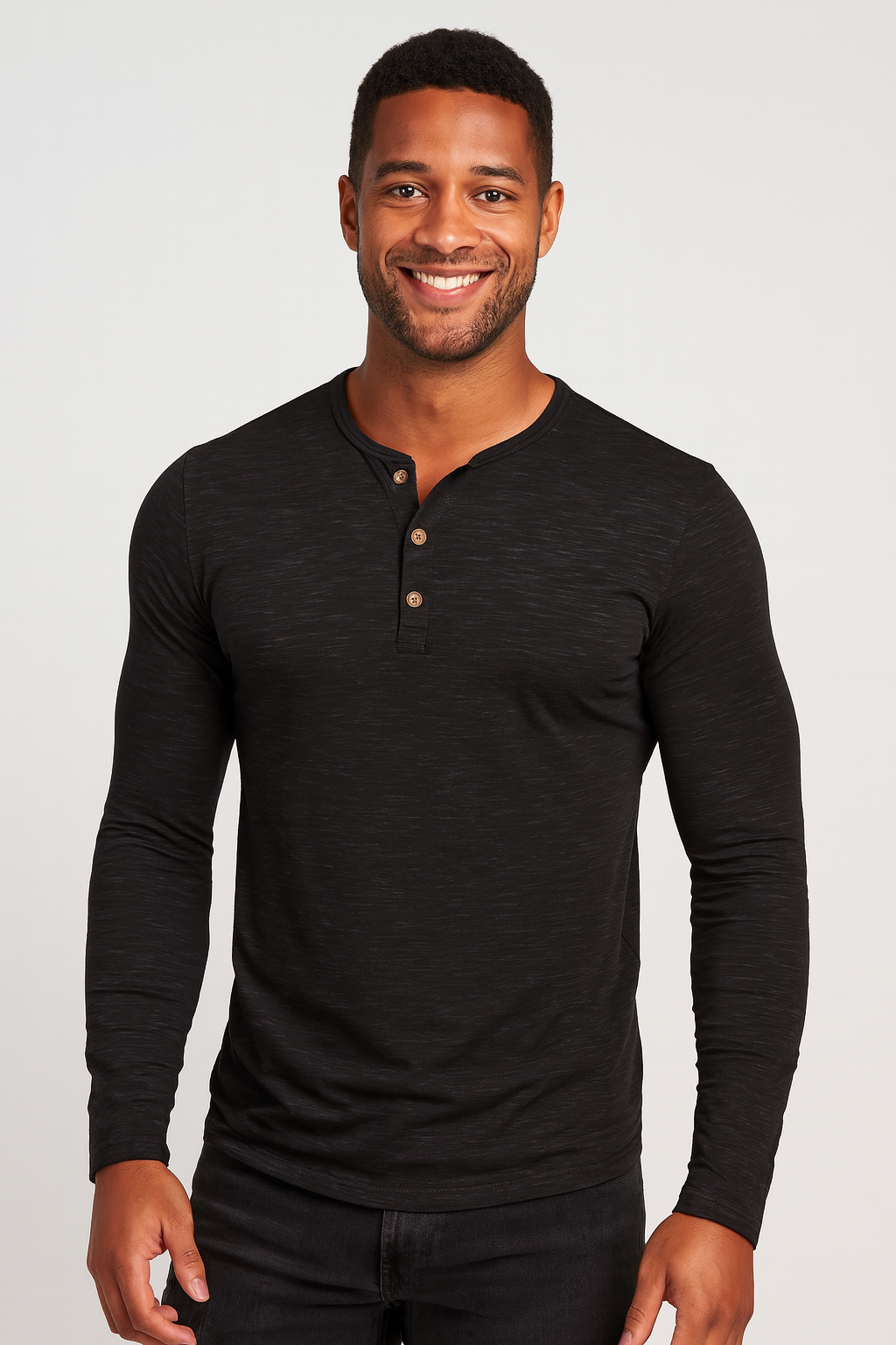 Camisa Henley para Hombre Elysium | Mangas Largas, Suave y Transpirable