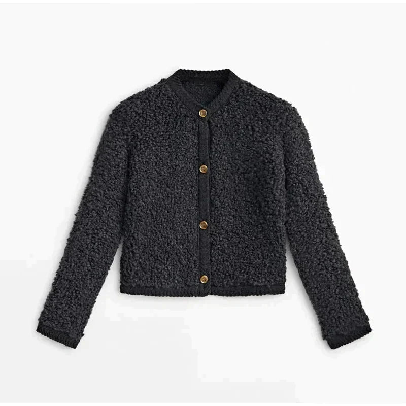 AriaLuxe Dames Teddy Jas – Warm, Veelzijdig, Zacht & Elegant Design
