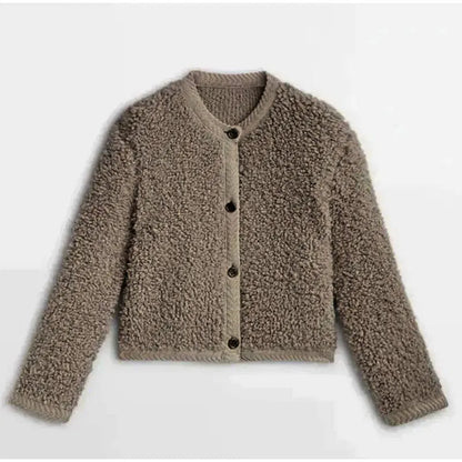 AriaLuxe Dames Teddy Jas – Warm, Veelzijdig, Zacht & Elegant Design
