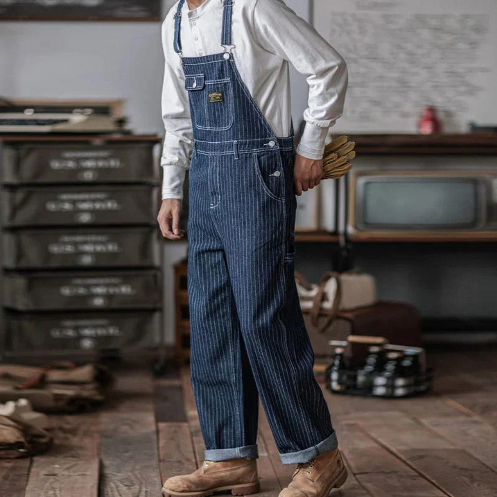 Florian | Denim overall met verstelbare schouderbanden