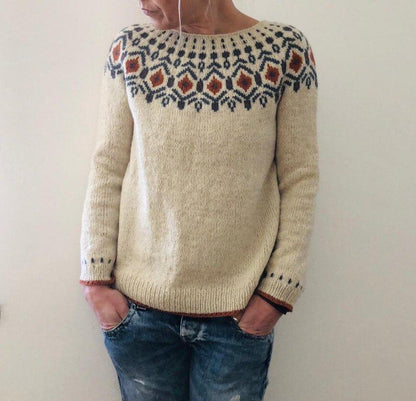 Galvira Suéteres para Damas | Cálidos Geométricos de Punto Grueso, Estilo Casual de Invierno
