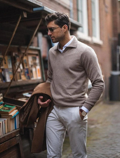 Polo Gavriel Heren | Algodón Premium, Mangas Largas y Diseño Atemporal