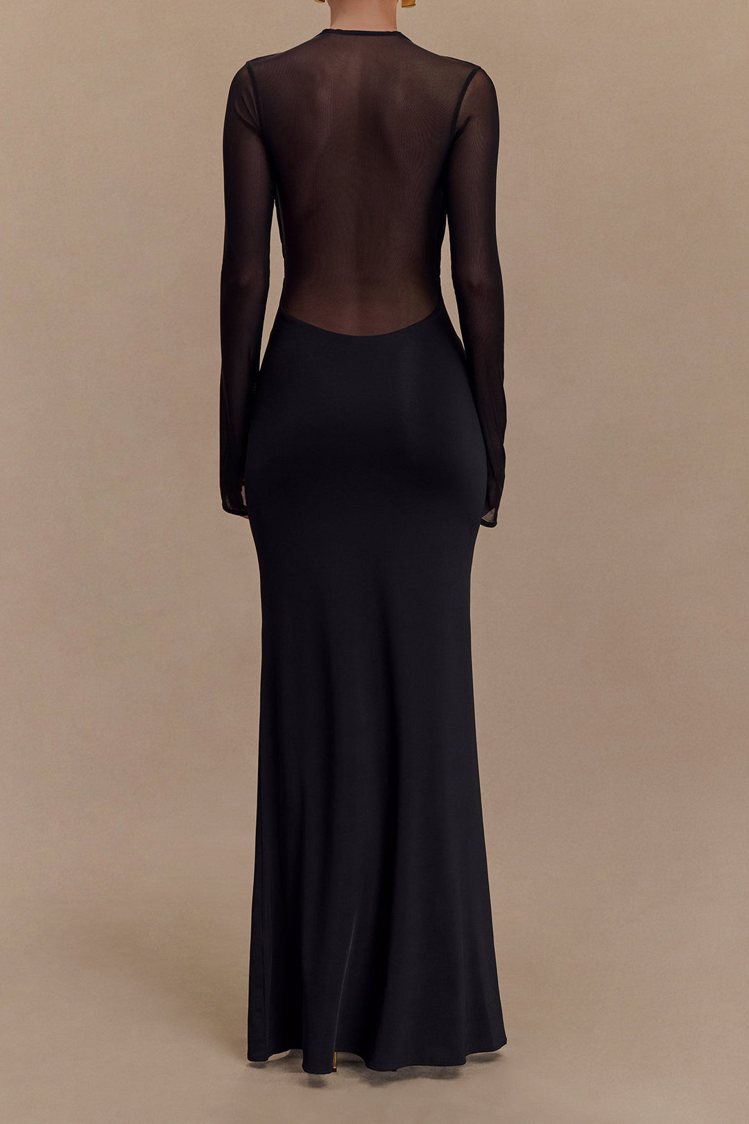 Gila Damas Vestido Largo | Malla Transparente, Ropa Elegante de Noche